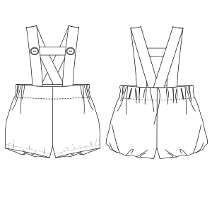 Patron ropa, Fashion sewing pattern, molde confeccion, patronesymoldes.com Dirndl 9114 BABIES One-Piece
